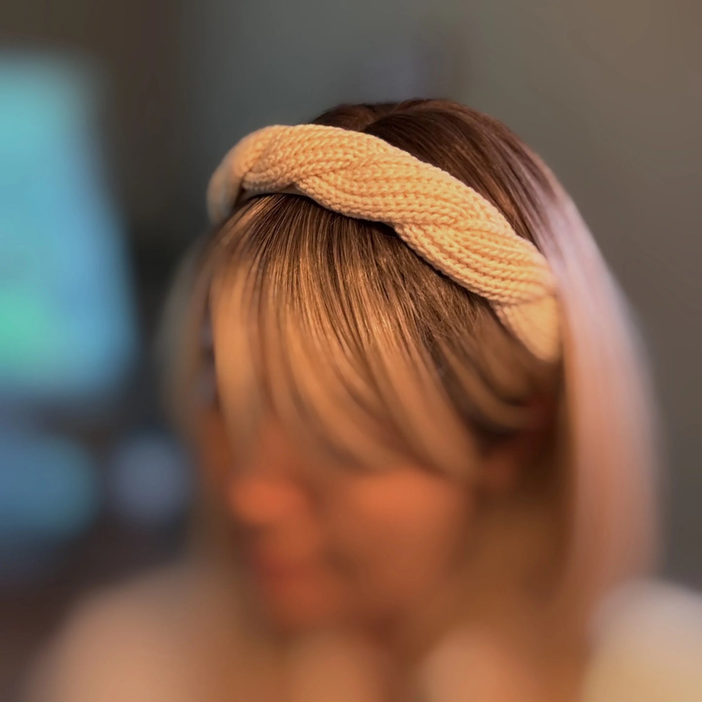 Retro Yarn Knit Braided Headband